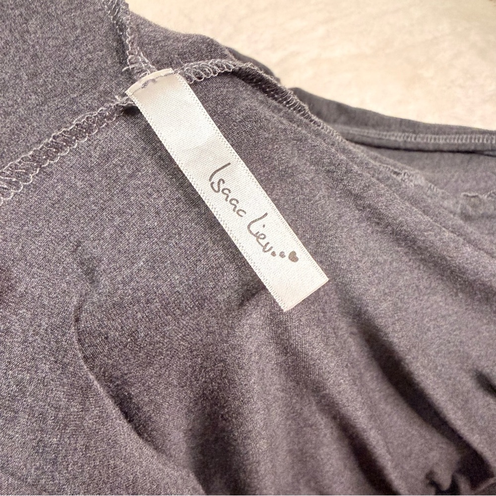Isaac Liev Hooded Maxi Cardigan Gray - Picture 4 of 4